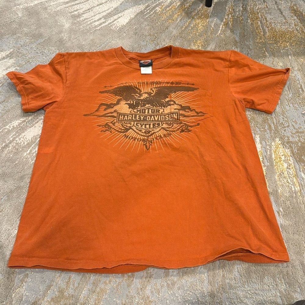 Harley Davidson Central Maine front pocket tee size XL GUC front and back hit